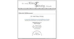 Desktop Screenshot of dr-sinzig.de