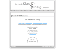 Tablet Screenshot of dr-sinzig.de
